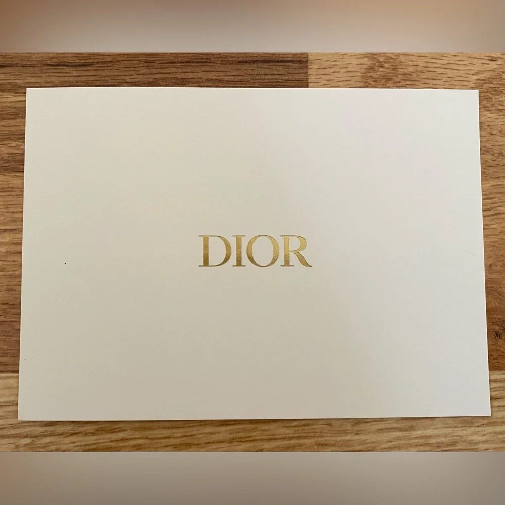 Dior Cream and Gold Valentine Card New